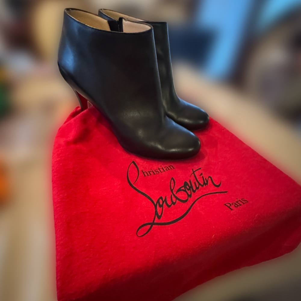 Christian Louboutin Black Ankle Boots